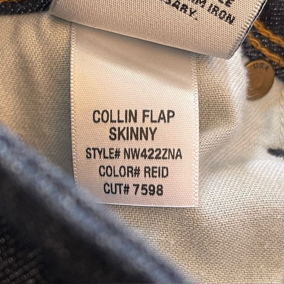 Hudson Dark Wash Colin Flap Skinny Jeans - Picture 14 of 15